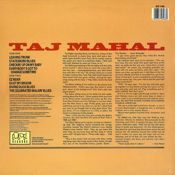 Taj Mahal : Taj Mahal (LP, Album, RE)