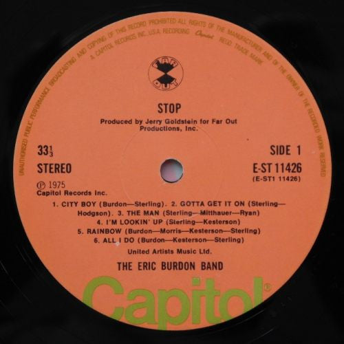 Eric Burdon Band : Stop (LP, Album)