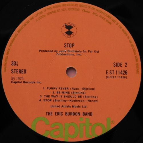 Eric Burdon Band : Stop (LP, Album)