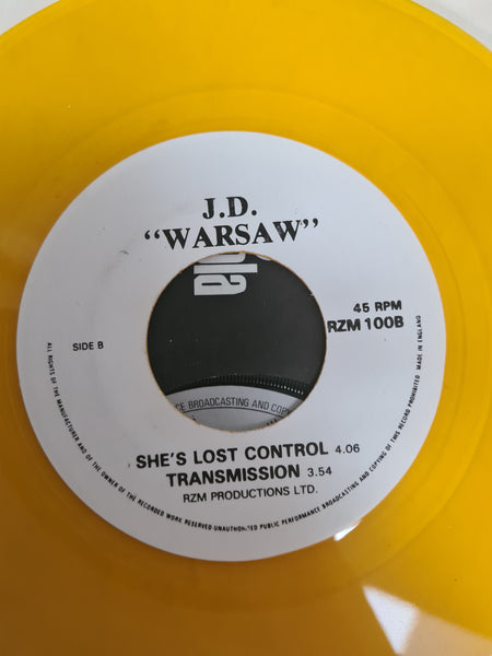 J.D. (Joy Division)- Warsaw Yellow 7" Single