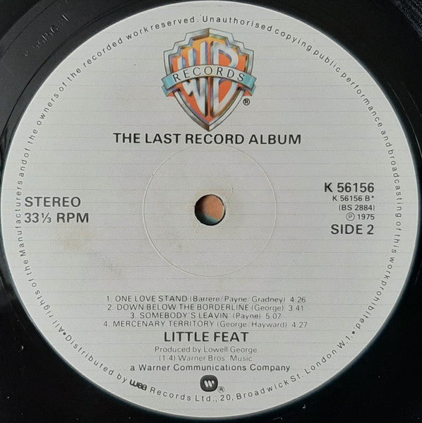 Little Feat : The Last Record Album (LP, Album, RE)