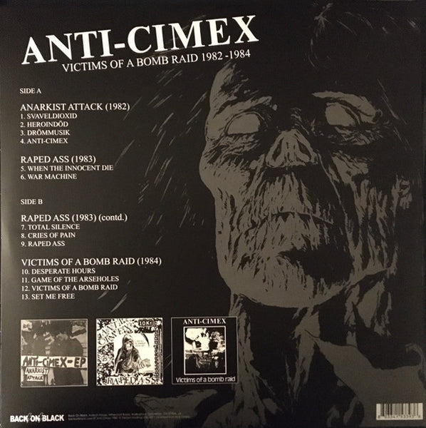 Anti Cimex : Victims Of A Bomb Raid 1982-1984 (12", Album, Comp, RE, Gat)