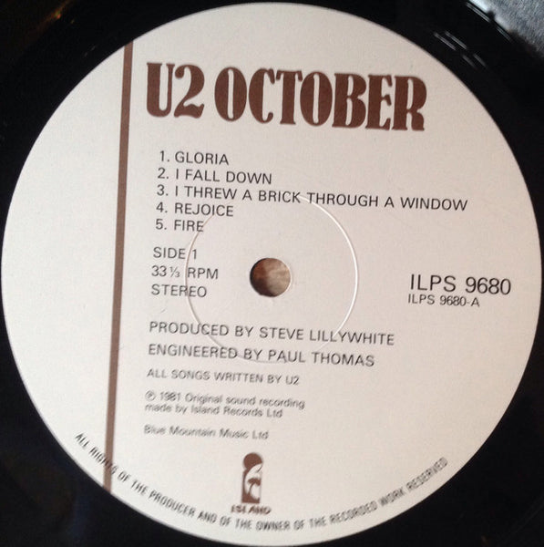 U2 : October (LP, Album)