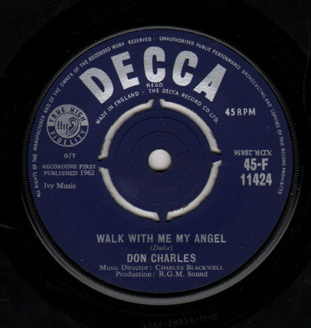 Don Charles (4) : Walk With Me My Angel (7")