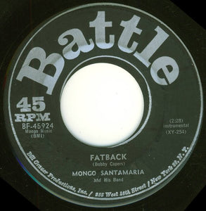 The Mongo Santamaria Orchestra : Fatback (7")