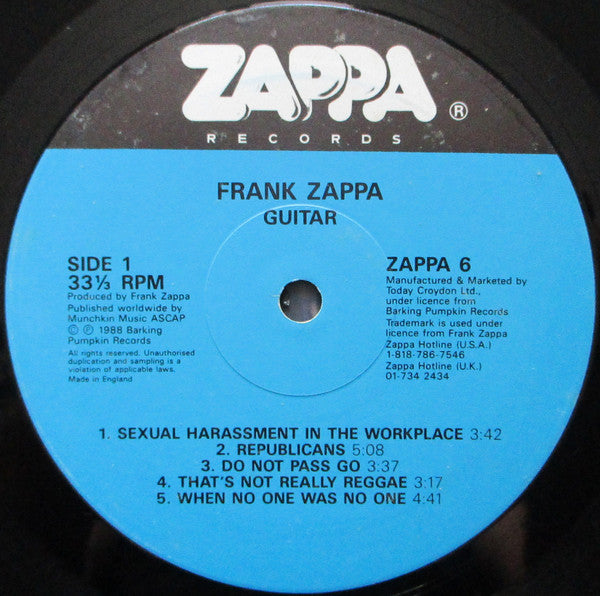 Frank Zappa : Guitar (2xLP, Album)