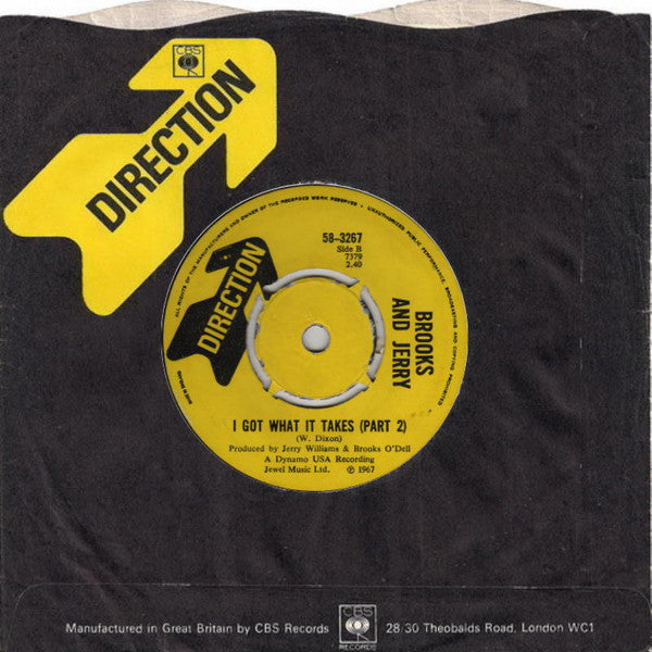 Brooks O'Dell And Jerry Williams Jr. : I Got What It Takes (7")