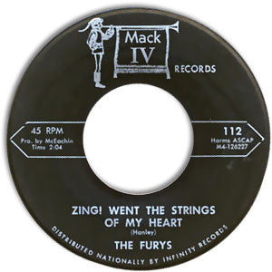 The Furys (13) : Zing! Went The Strings Of My Heart / Never More (7")