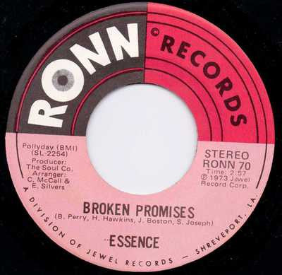 Essence (30) : Black Reflections / Broken Promises (7", Single)