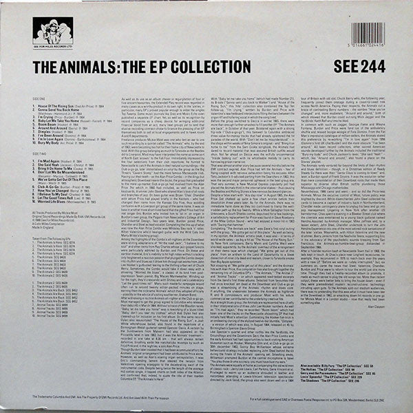 The Animals : The EP Collection (LP, Comp, Mono)