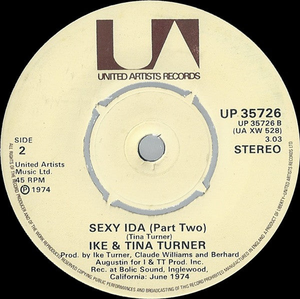 Ike & Tina Turner : Sexy Ida (Part One) (7", Single)