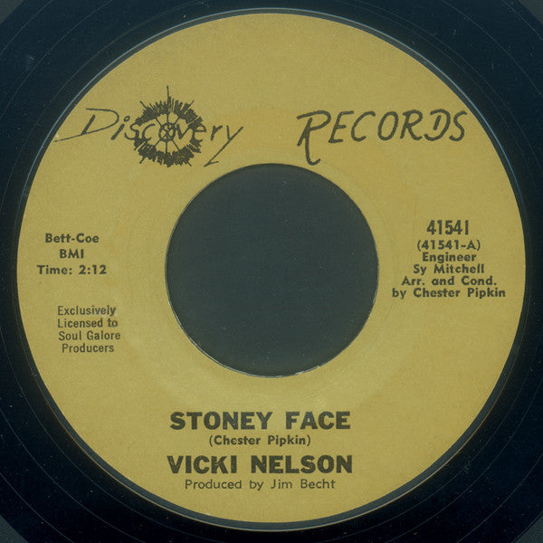 Vicki Nelson (2) : Stoney Face (7", Unofficial)