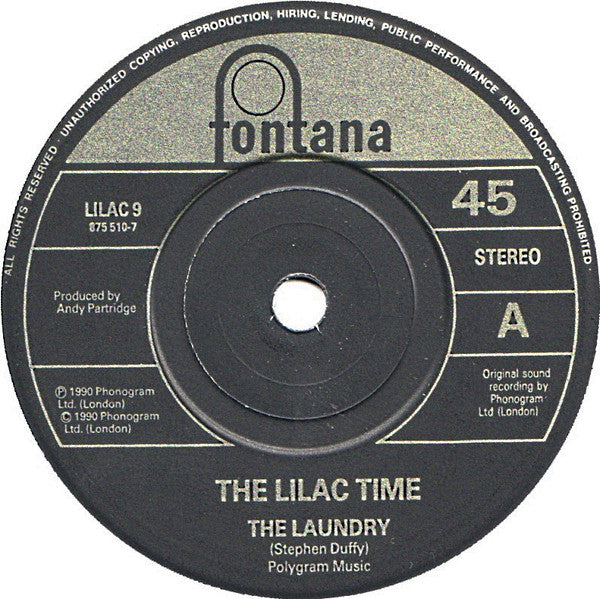 The Lilac Time : The Laundry (7", Single)