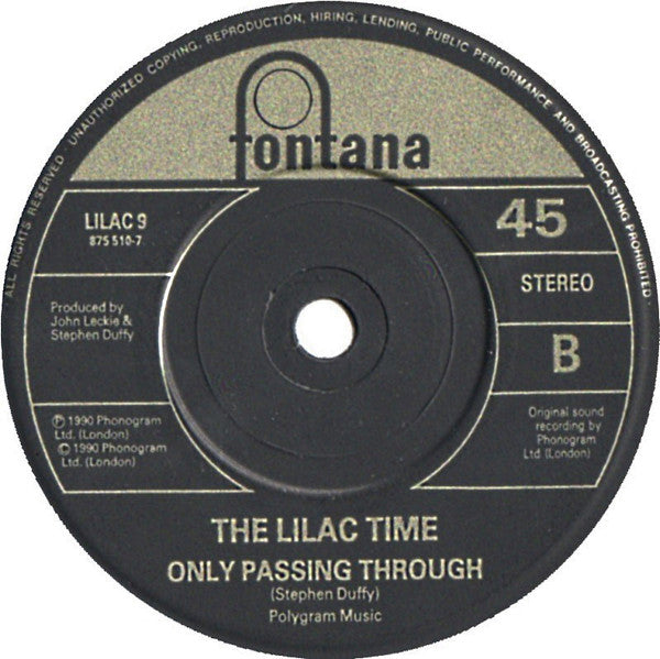 The Lilac Time : The Laundry (7", Single)