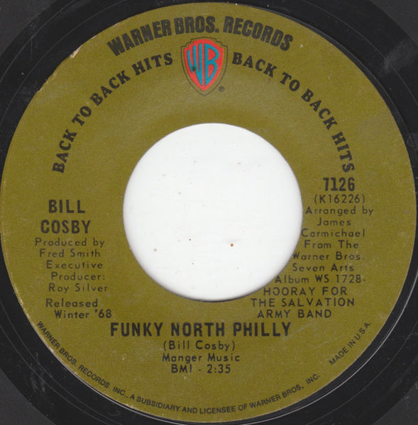 Bill Cosby : Funky North Philly / Little Ole Man (Uptight - Everything's Alright) (7", Styrene)