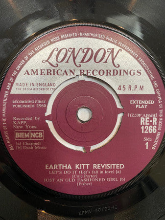 Eartha Kitt : Eartha Kitt Revisited (7", EP, Mono)