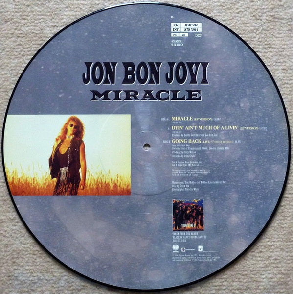 Jon Bon Jovi : Miracle (12", Ltd, Pic)