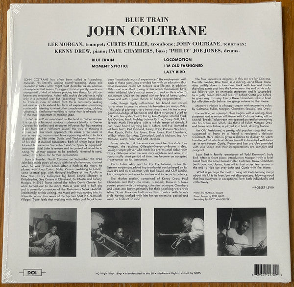 John Coltrane : Blue Train (LP, Album, RE, Blu)