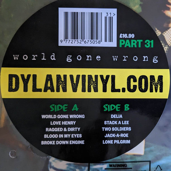 Bob Dylan : World Gone Wrong (LP, Album, RE)