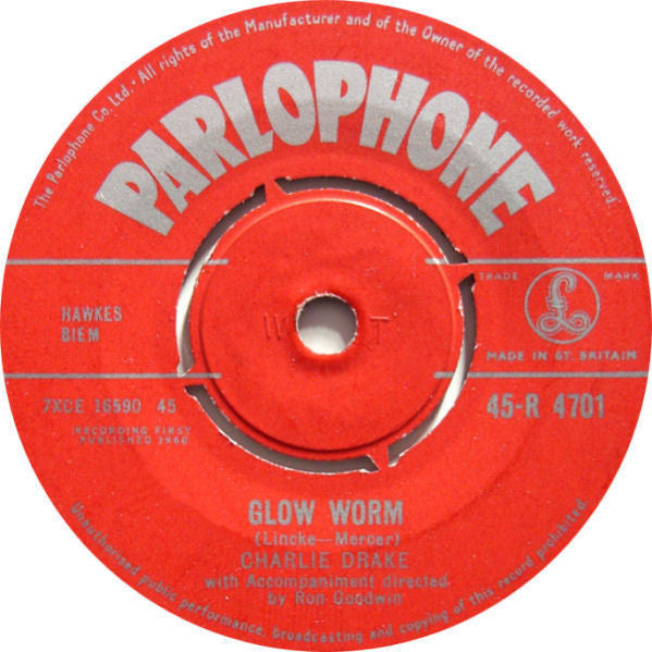 Charlie Drake : Mr. Custer / Glow Worm (7")