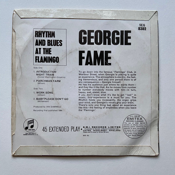 Georgie Fame : Rhythm & Blues (7", EP, Mono)