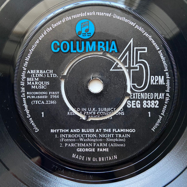 Georgie Fame : Rhythm & Blues (7", EP, Mono)