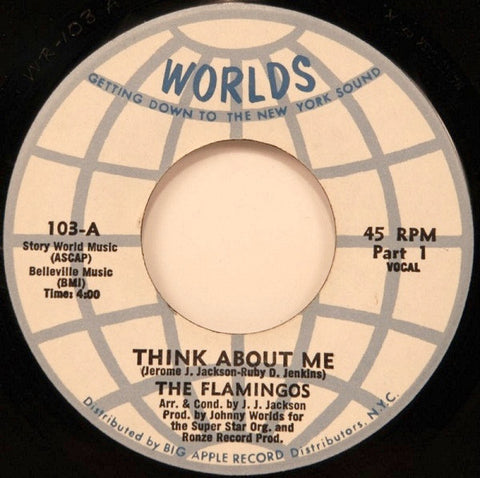 The Flamingos : Think About Me (7", Single)