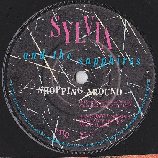 Sylvia & The Sapphires : Shopping Around (7")