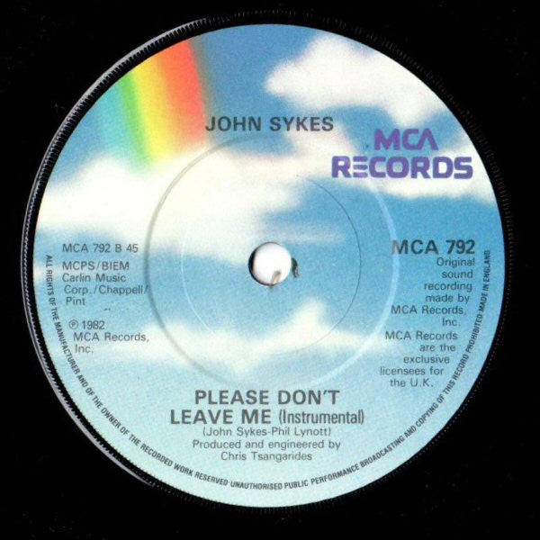 John Sykes : Please Don't Leave Me (7", Single)