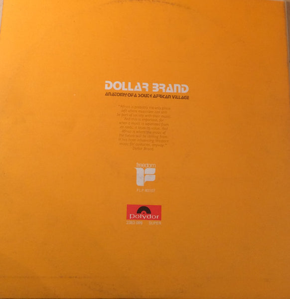 Dollar Brand : Anatomy Of A South African Village (LP, Album, RE, Gat)