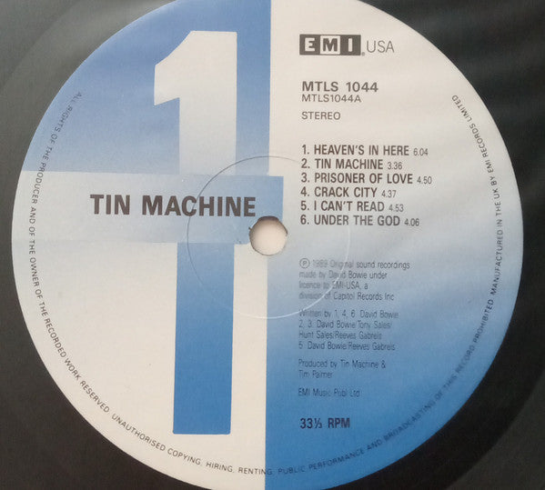 Tin Machine : Tin Machine (LP, Album)