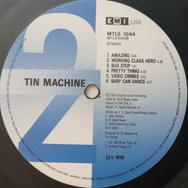 Tin Machine : Tin Machine (LP, Album)