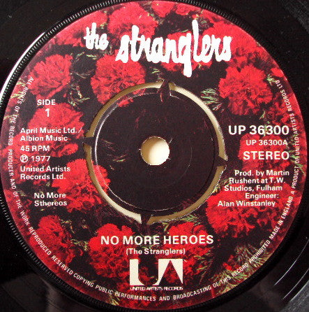 The Stranglers : No More Heroes (7", Single, Wre)