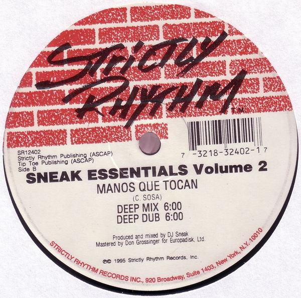 DJ Sneak : Sneak Essentials Volume 2 (12")