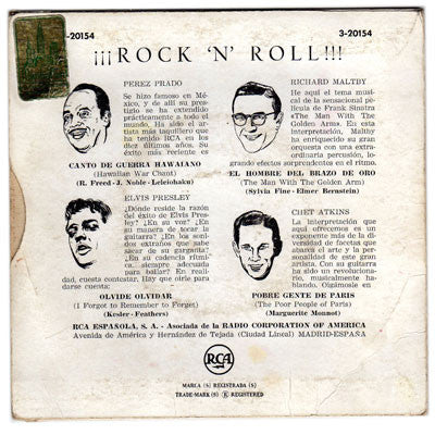 Various : ¡¡Rock And Roll!! (7", EP, Comp)