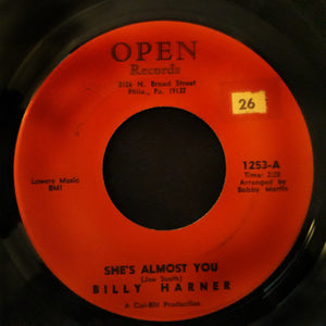 Billy Harner : She's Almost You / Fool Me (7")