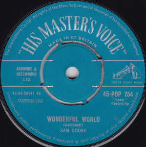 Sam Cooke : Wonderful World / Along The Navajo Trail (7", Single)