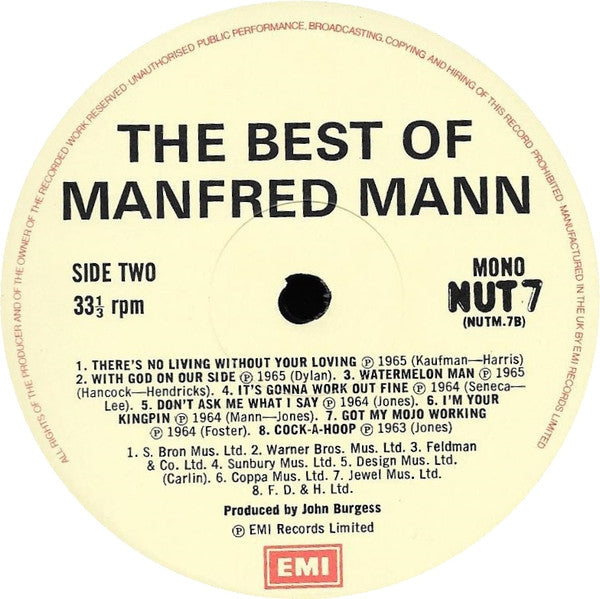 Manfred Mann : The Best Of Manfred Mann (LP, Comp)