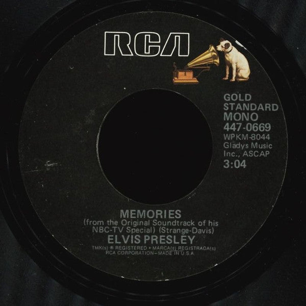 Elvis Presley : Charro / Memories (7")