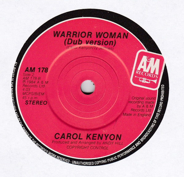 Carol Kenyon : Warrior Woman (7", Single)