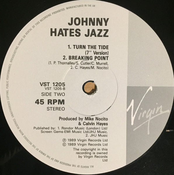 Johnny Hates Jazz : Turn The Tide (12", Single)