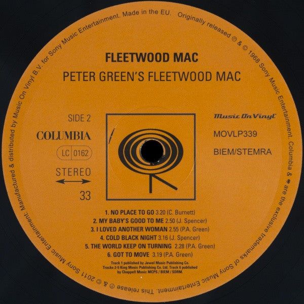 Fleetwood Mac : Peter Green's Fleetwood Mac (LP, Album, RE, 180)