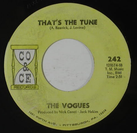 The Vogues : That's The Tune / Midnight Dreams (7", Single)