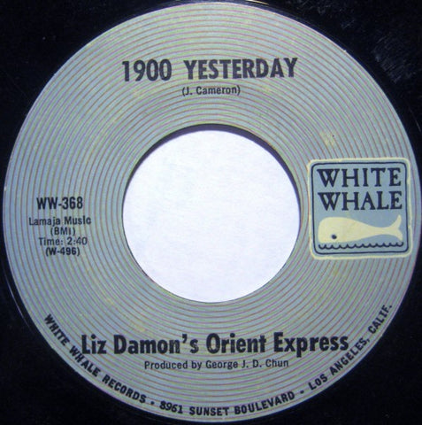 Liz Damon's Orient Express : 1900 Yesterday / You're Falling In Love (7", Styrene)