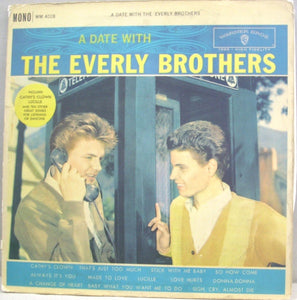 Everly Brothers : A Date With The Everly Brothers (LP, Album, Mono, Gat)