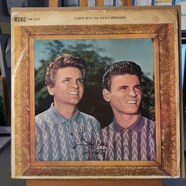 Everly Brothers : A Date With The Everly Brothers (LP, Album, Mono, Gat)