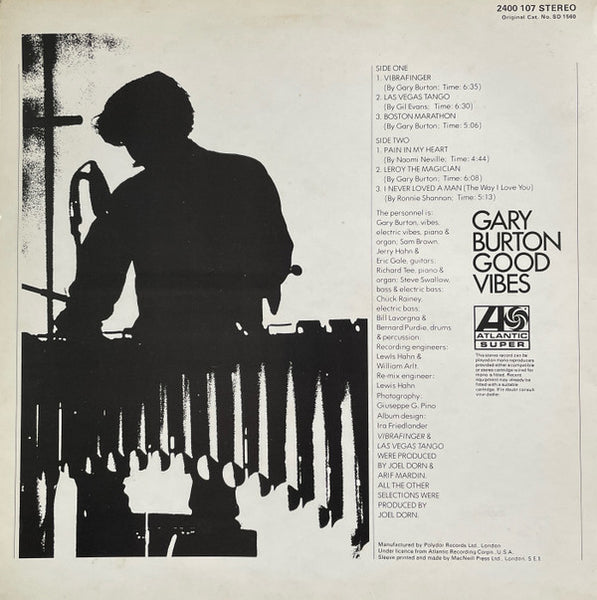 Gary Burton : Good Vibes (LP, Album)