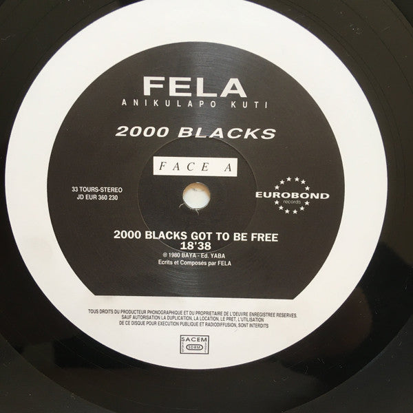 Fela Anikulapo Kuti*, Roy Ayers : 2000 Black's (LP, Album, RE)