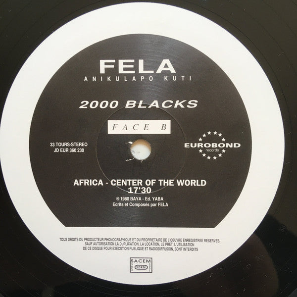 Fela Anikulapo Kuti*, Roy Ayers : 2000 Black's (LP, Album, RE)