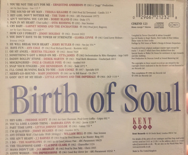 Various : Birth Of Soul (CD, Comp)